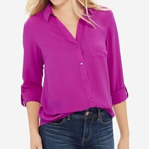 2 for $12 🎉 The Limited Plum Button Up Blouse